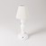 Lampe portable et rechargeable Cabless14 avec ampoule goutte et abat-jour