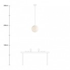 Lampe suspension avec abat-jour Sfera