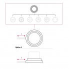 Base en porcelaine pour prise électrique et interrupteur/variateur