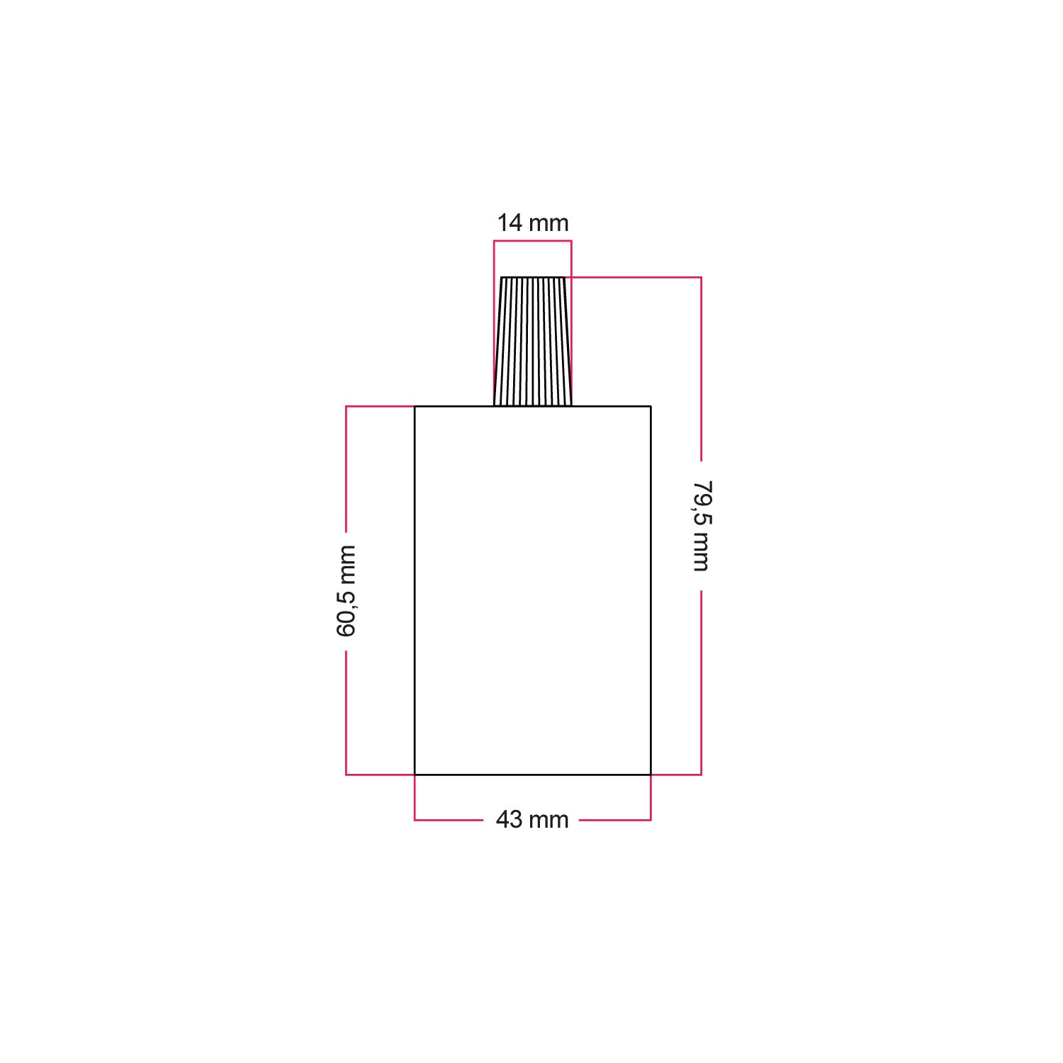 Cilindrische metalen E27 fittinghouder kit