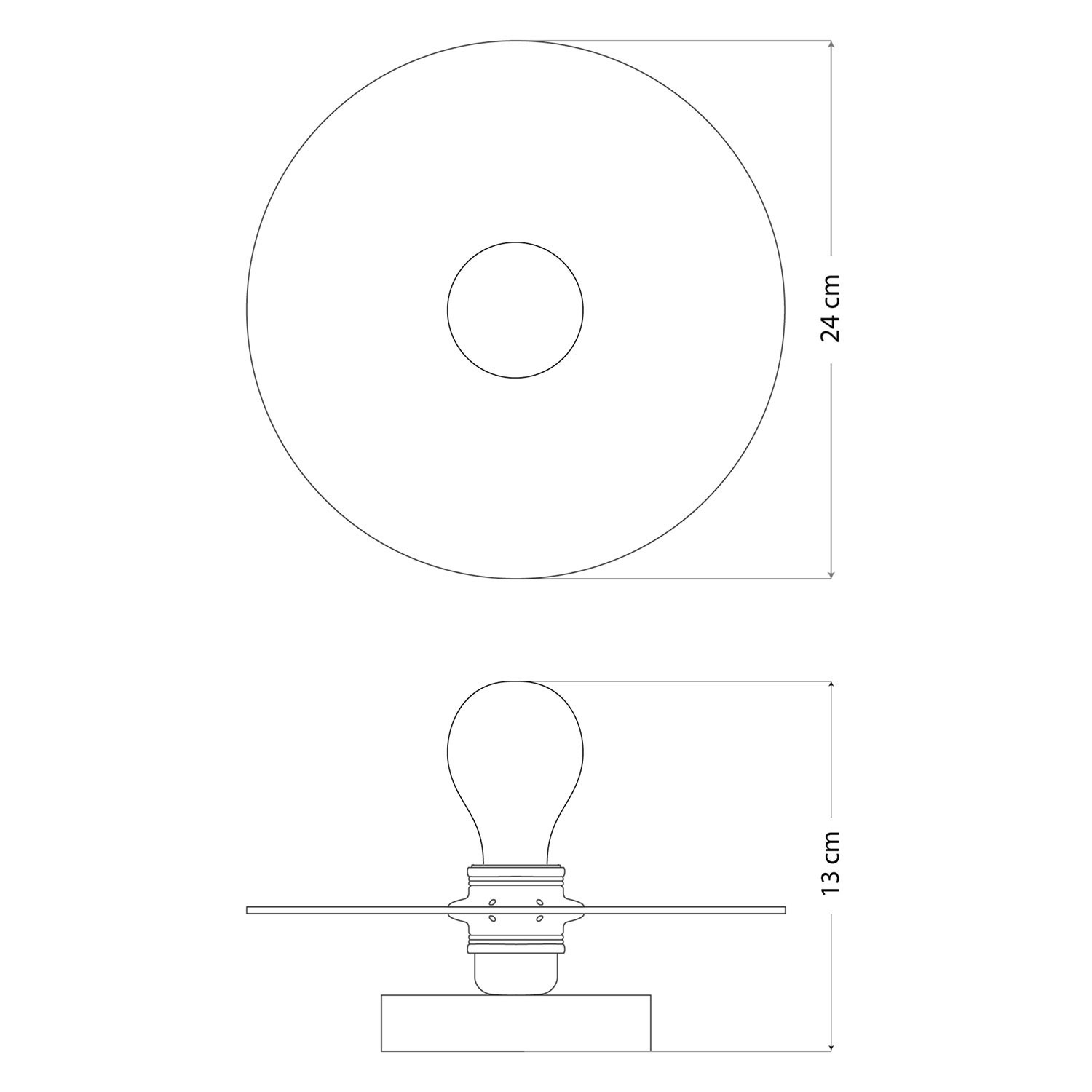 Fermaluce avec mini plateau Ellepì 'Majoliques'