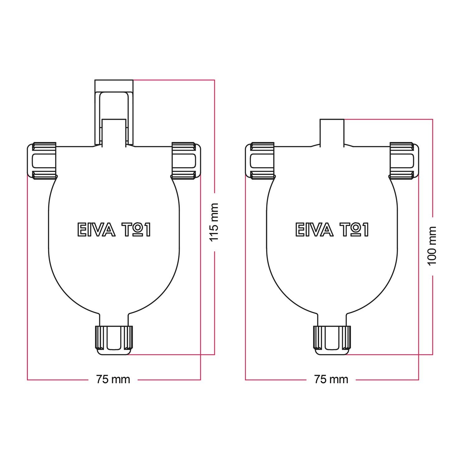 EIVA-3, 3-weg IP65 klikverbinding voor buiten