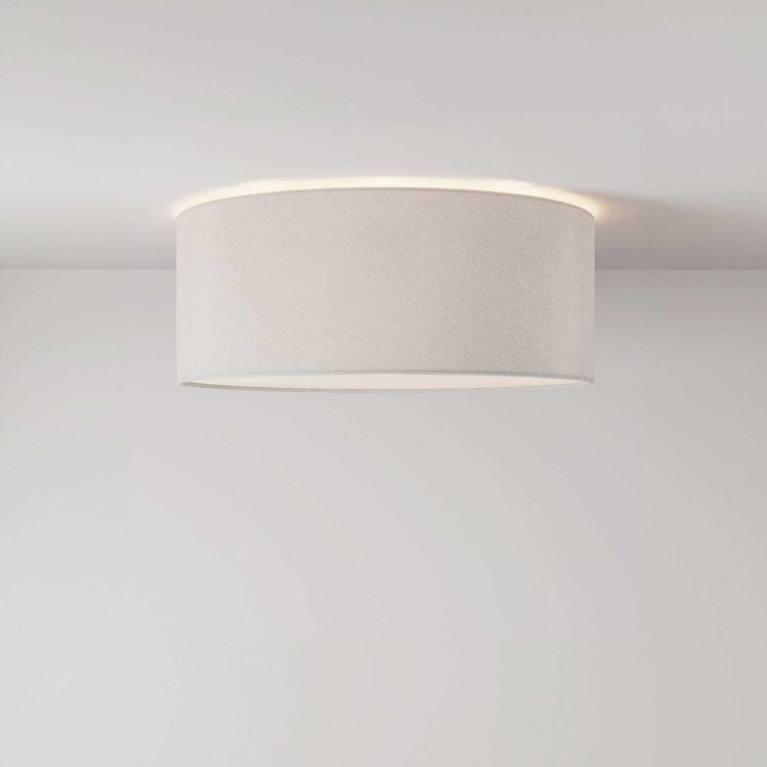 Kleine stoffen plafondlamp - Made in Italy