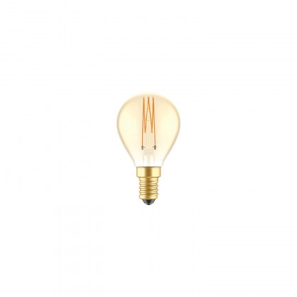 Ampoule Dorée LED Carbon Line Filament Cage Mini globe G45 3,4W 300Lm E14 2700K Dimmable - C52