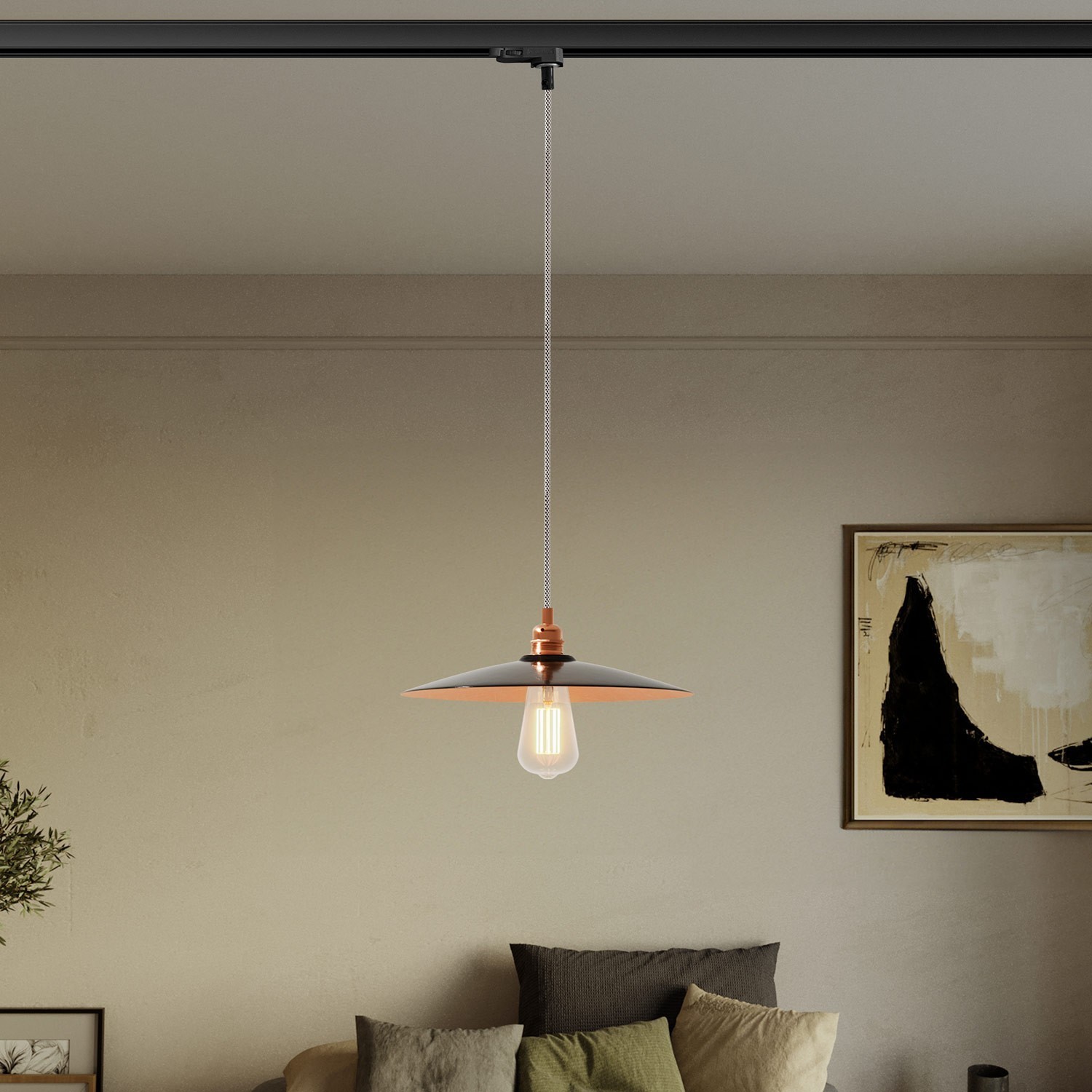 Hanglamp met keramische Piatto kap