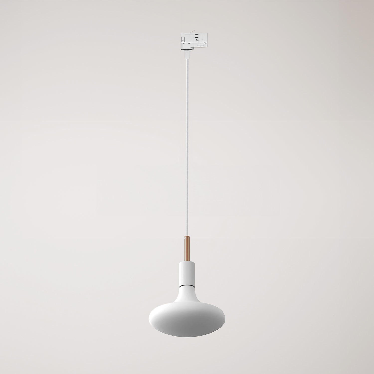 Track hanglamp met 7cm kabelklem