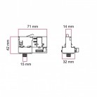 Powergear-adapter voor 3-fasige circuitrails - voor uitbreiding of verbuiging