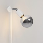 MAG-Y wandlamp met scharnier en halve bol