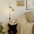 MAG-Y wandlamp met scharnier en halve bol