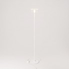 MAG-Y vloerlamp met ronde metalen voet en transparante Ghost lamp