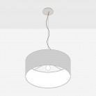 Cilindro Medium stoffen hanglamp met lampenkap - Made in Italy