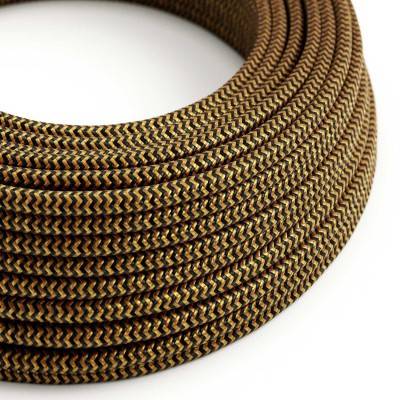 Câble textile rond 3x0,75 10 cm - RZ24