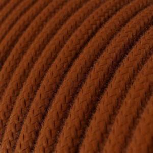 Fil Électrique Rond Gaine De Tissu De Couleur Coton Tissu Uni Daim RC23