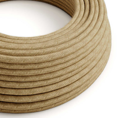 Rond strijkijzersnoer voor buiten bekleed met jute SN06 - compatibel met Eiva Outdoor IP65